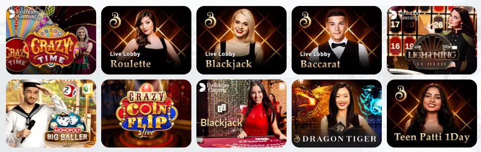 Juegos de casino en vivo BETSALA CASINO Chile